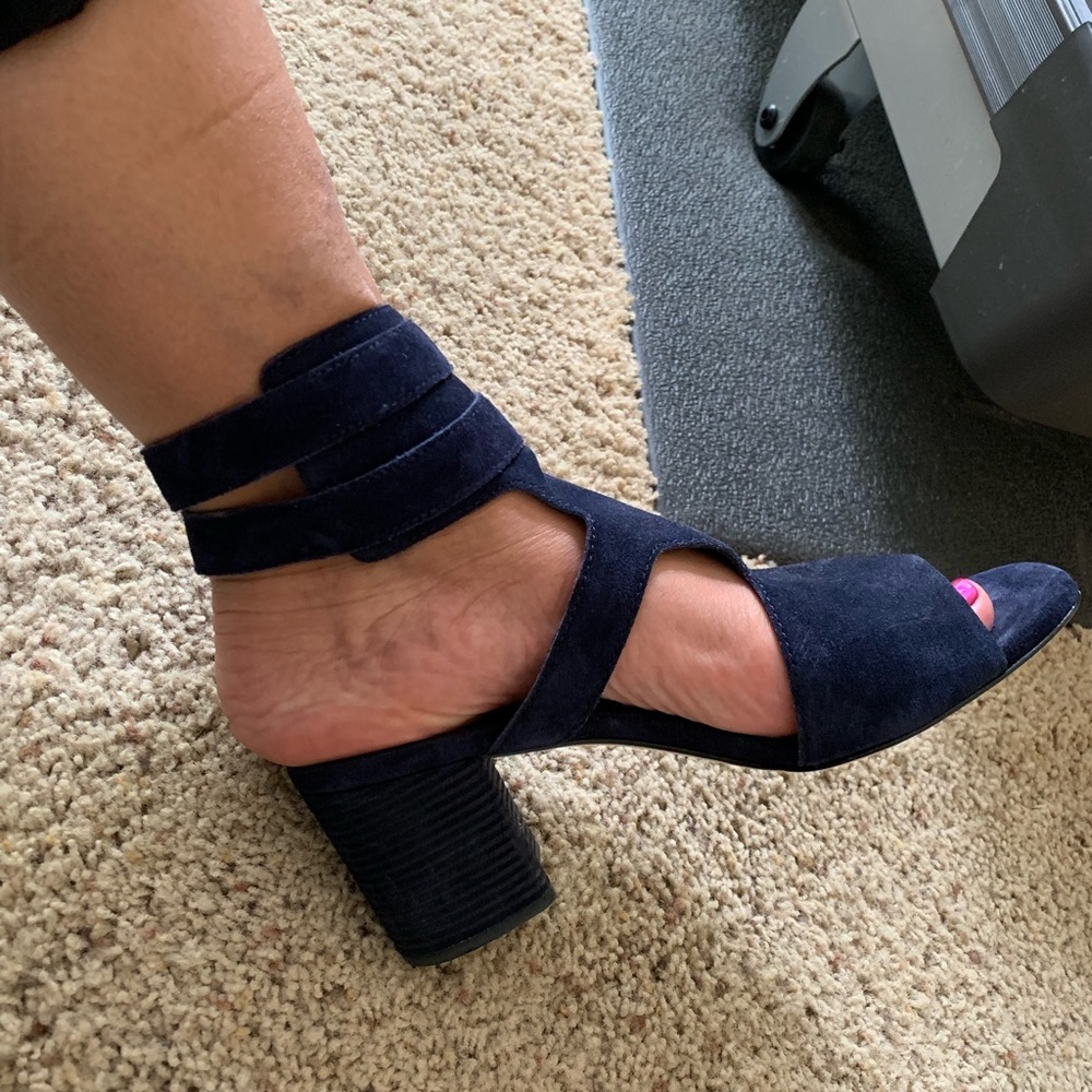 Rag & Bone blue suede Leather sandals